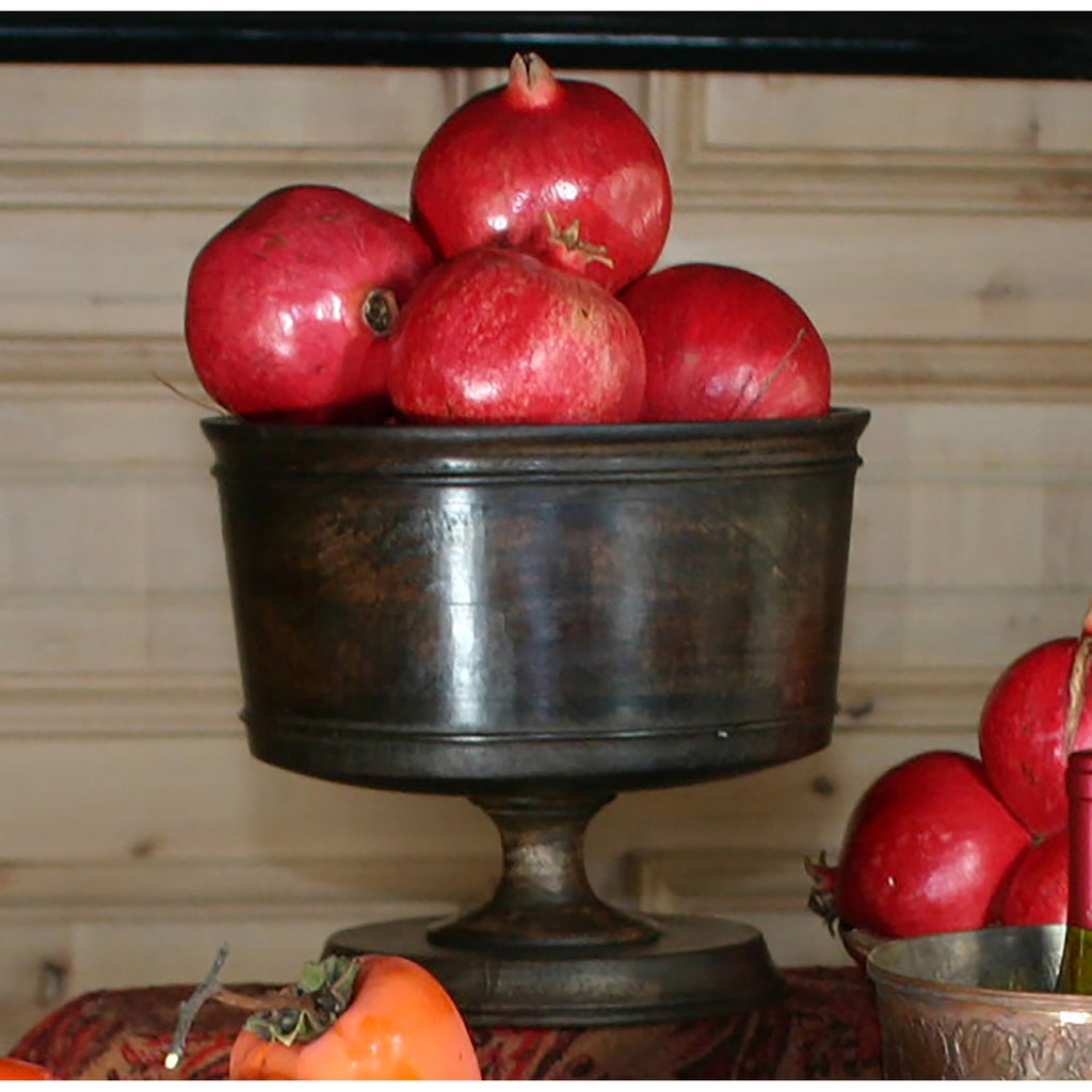 BOWL004 - Wood Pedestal Bowl - Large