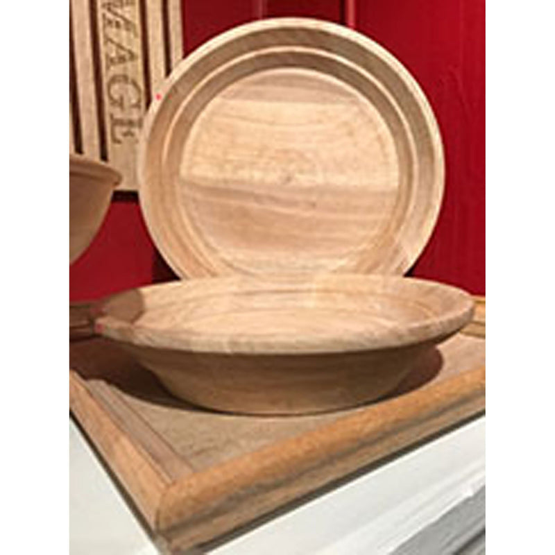 BOWL009 - Wood Stepped Rim Bowl - Large