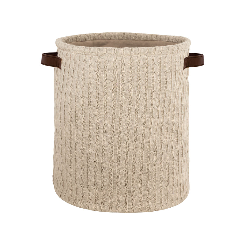 BSKT003 - Knitted Cotton Basket in Taupe