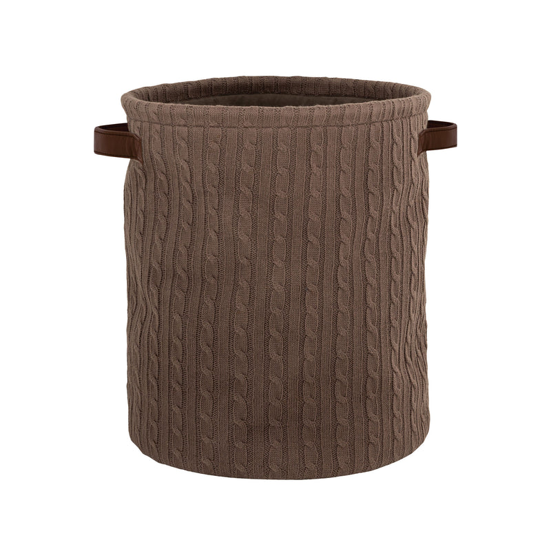 BSKT004 - Knitted Cotton Basket in Brown