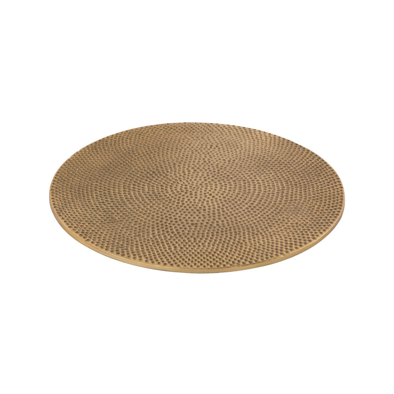 CHARGER009 - Brass Antique Hammered Charger