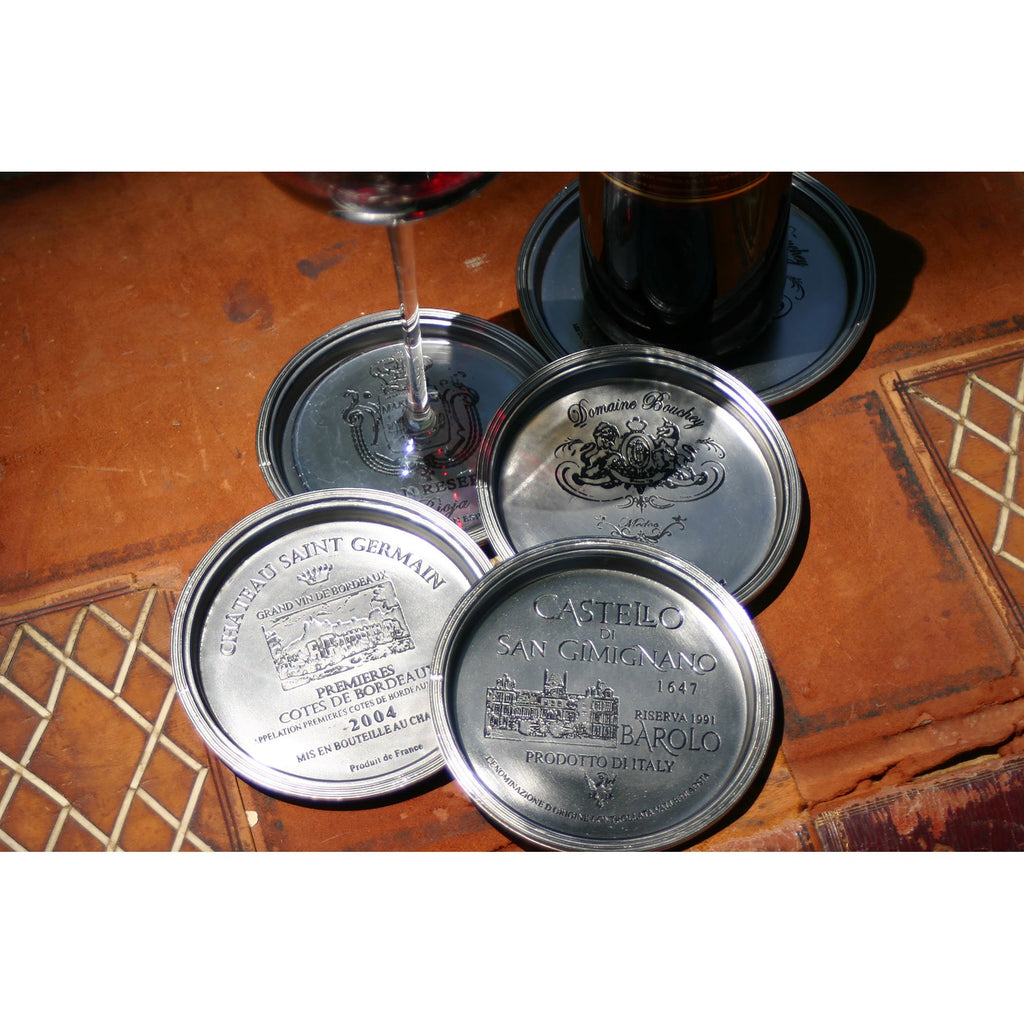 COAST002 - Wine Glass Coasters Euro (Set of 4)