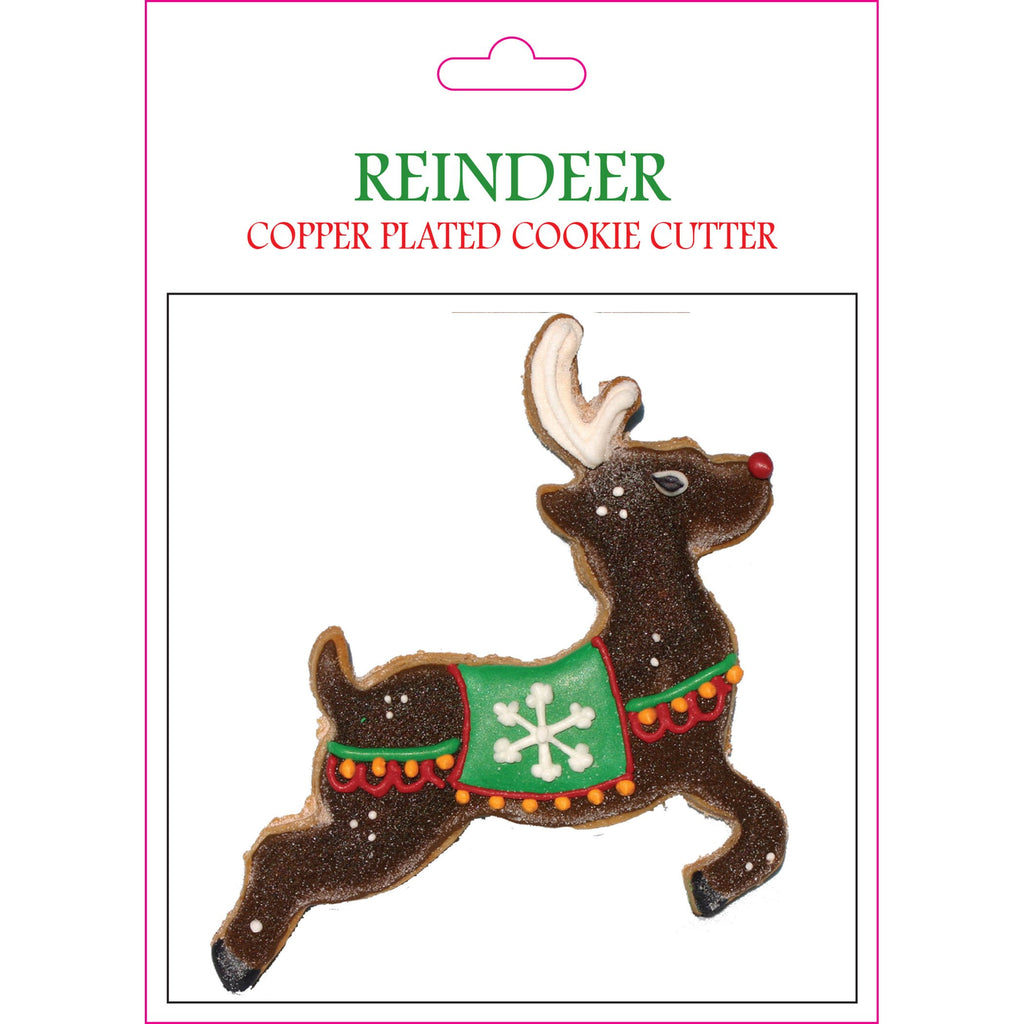 CPRNDR - Reindeer Copper-plated Cookie Cutters (Set of 6)