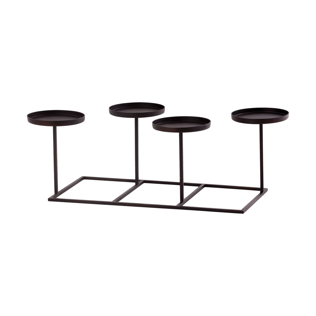 CSTND002 - Iron Pillar Holder in Bronze