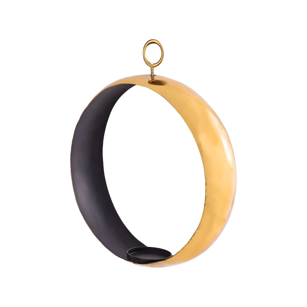 CSTND004 - Iron Ring Pillar Holder with TPR Gold Coating