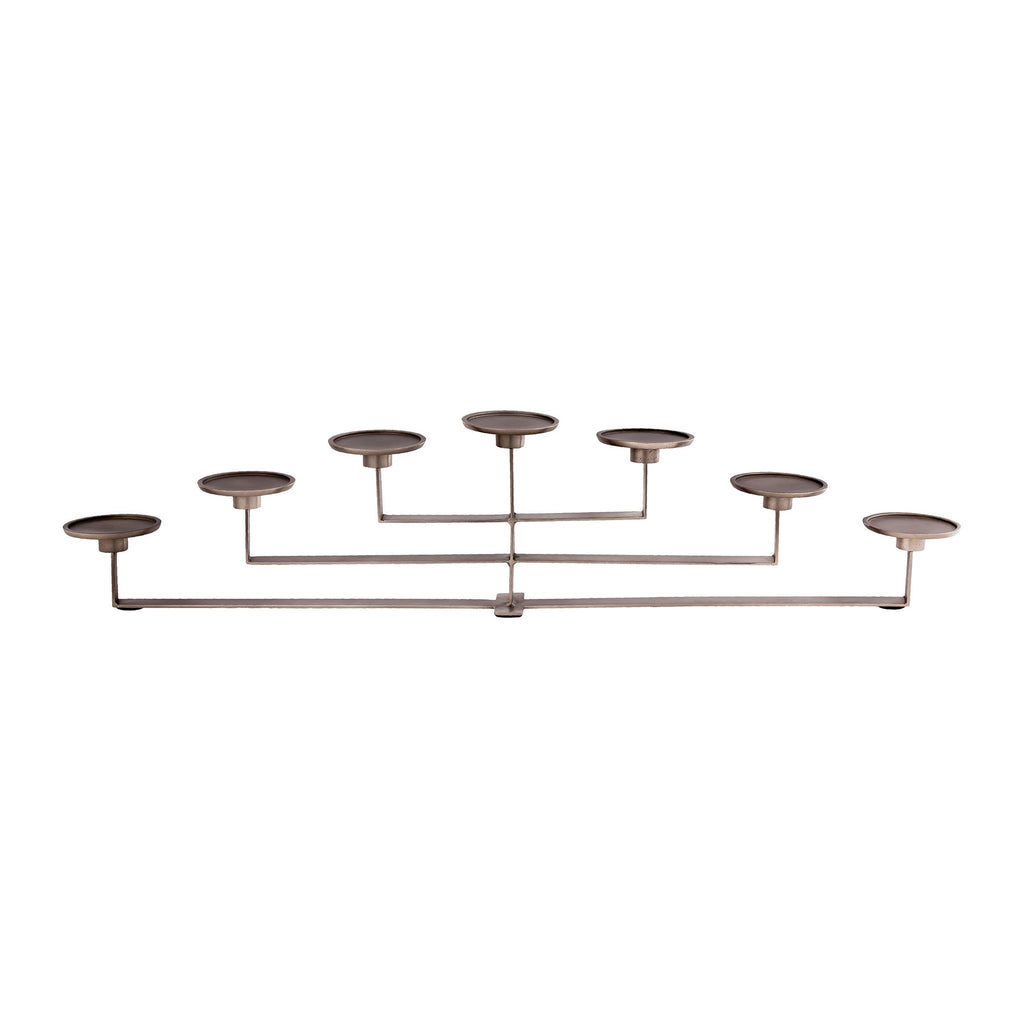 CSTND005 - Iron Candelabra in Pewter
