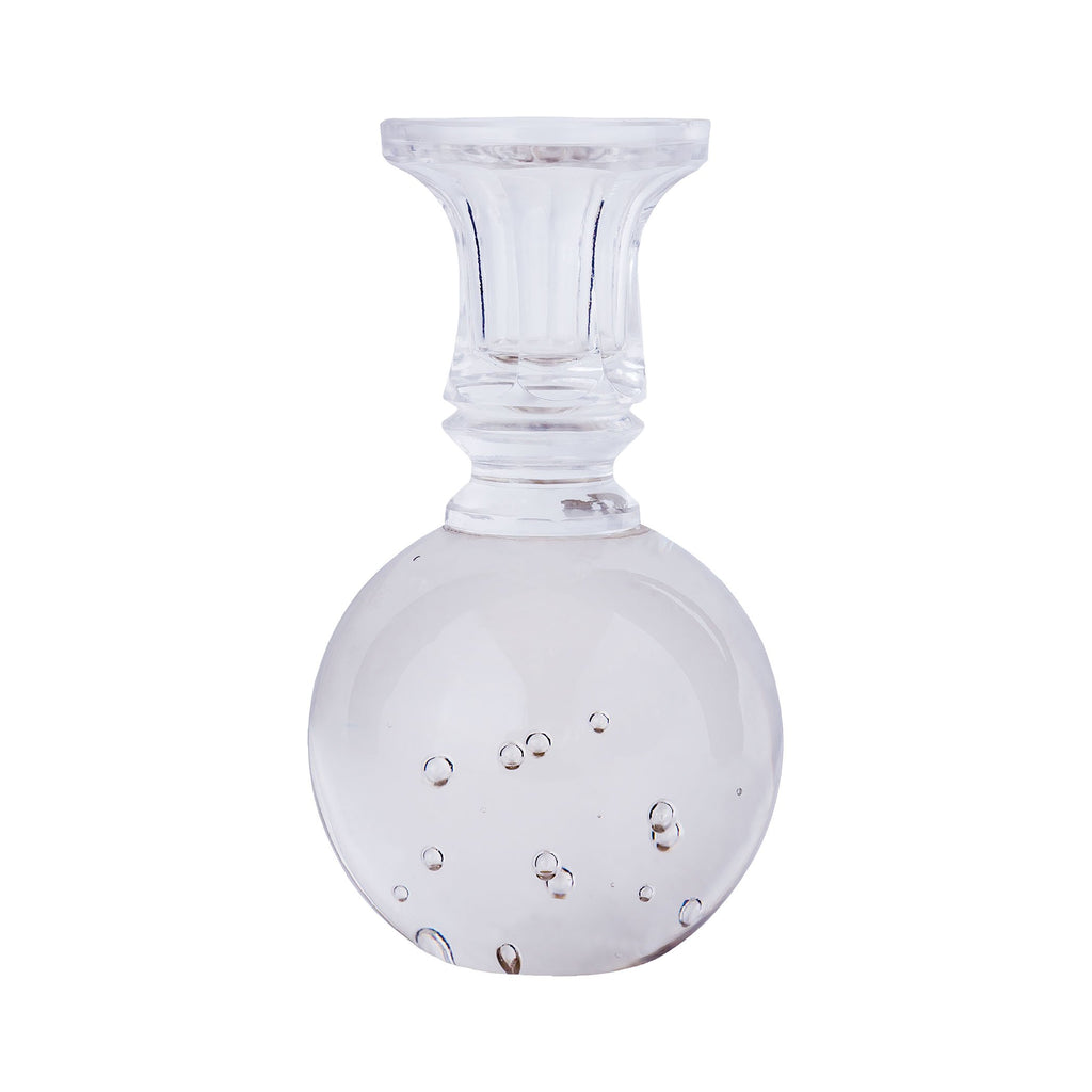 CSTND006 - Bubble Ball with Candle Stand in Clear Glass