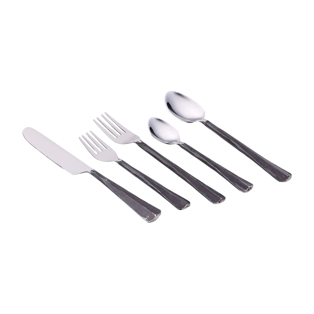CUTLERY007 - Hand-hammered 5-piece Cutlery Set