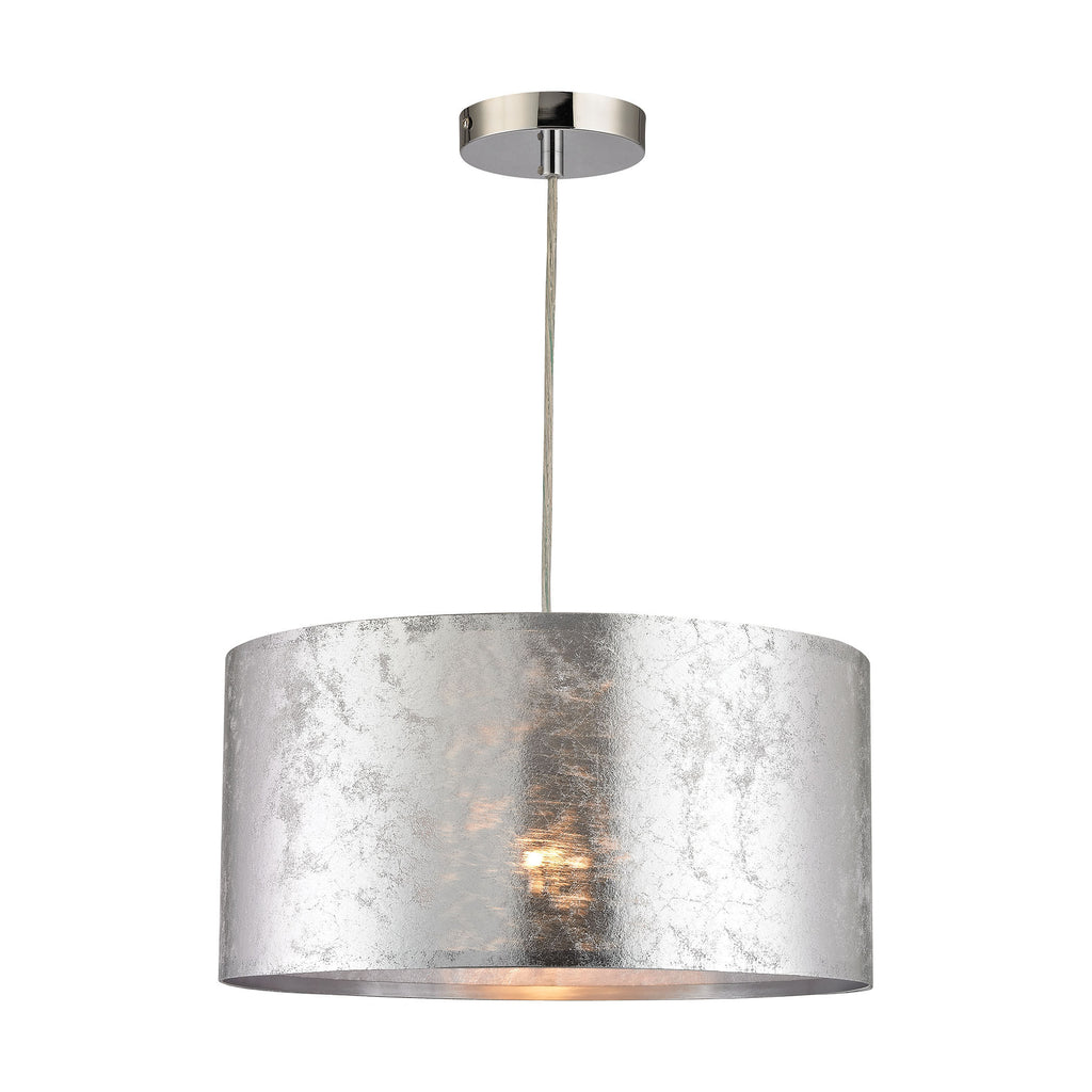D2957 Boulevard 1 Light Pendant In Silver Pendant - RauFurniture.com