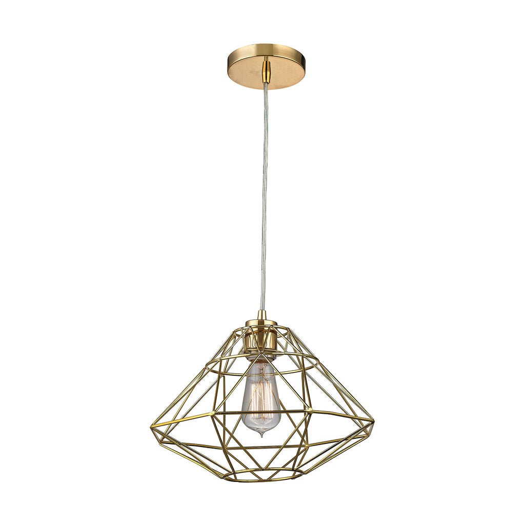 D2963 Paradigm 1 Light Pendant In Gold - Free Shipping! Pendant - RauFurniture.com