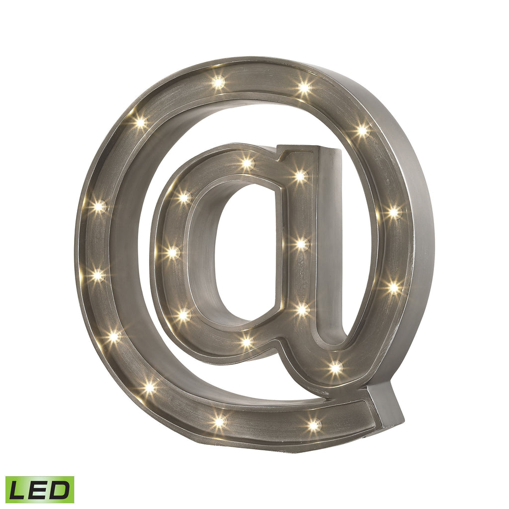 D2964 Strudl LED Table Lamp In Sewell Grey Table Lamp - RauFurniture.com