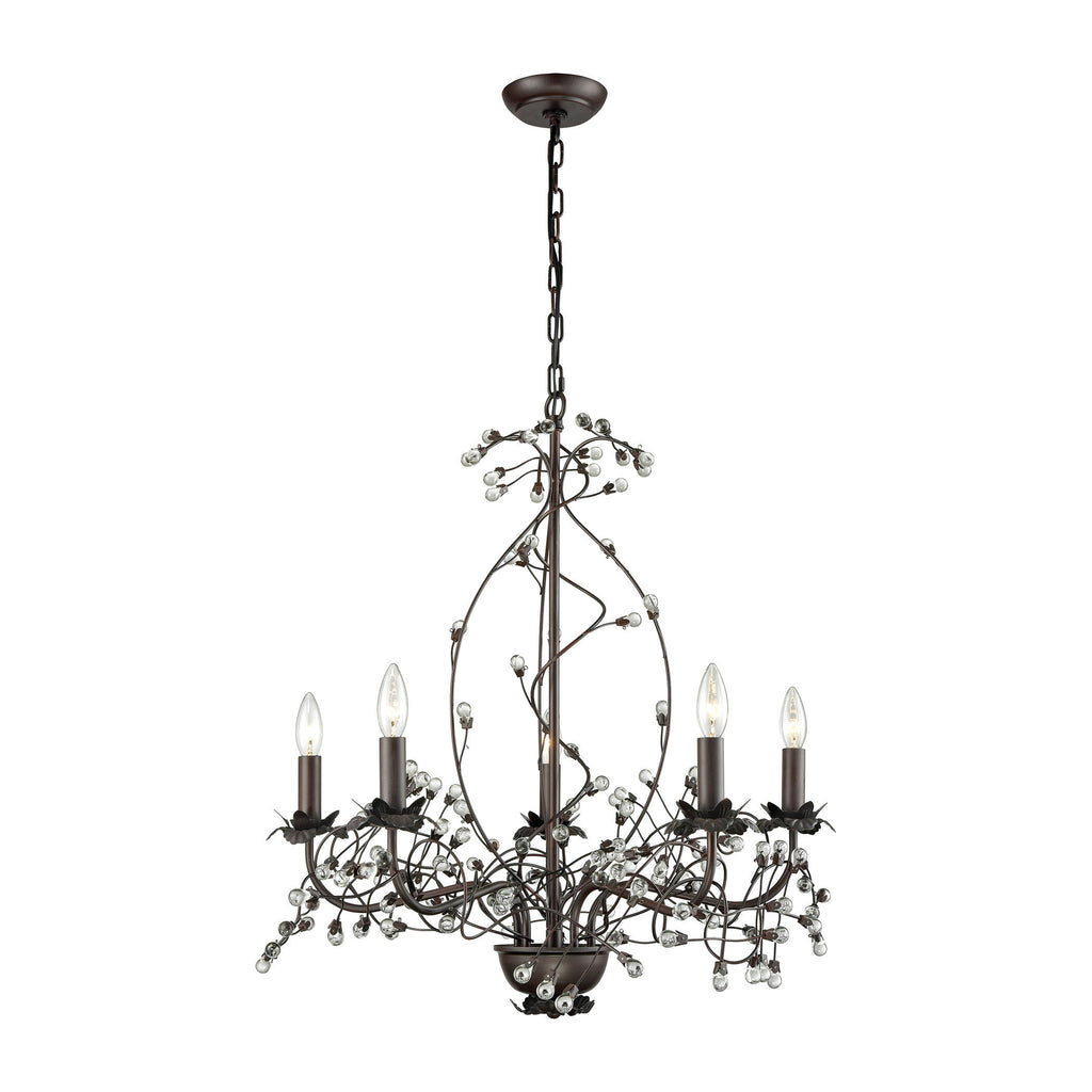 D3400 Oberon 5 Light Grande Chandelier Chandelier - RauFurniture.com