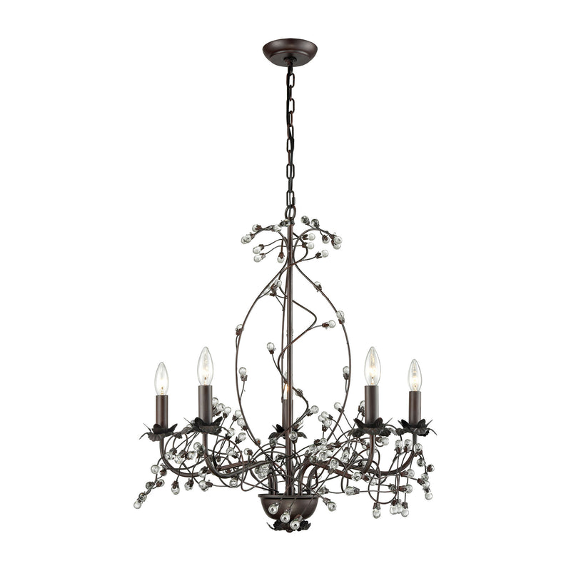 D3400 Oberon 5 Light Grande Chandelier Chandelier - RauFurniture.com