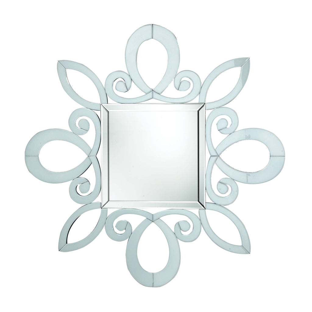 DM1986 White Wall Mirror Mirror - RauFurniture.com