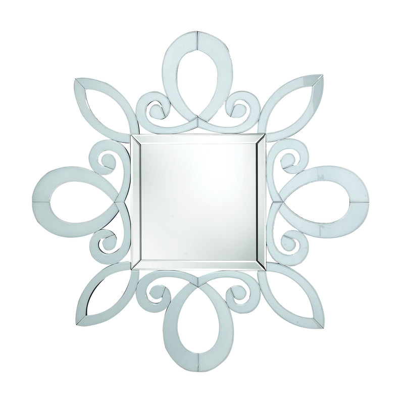 DM1986 White Wall Mirror Mirror - RauFurniture.com