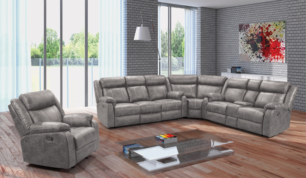 L9305 Jarama Gray POWER 3 Piece Sectional - ReeceFurniture.com