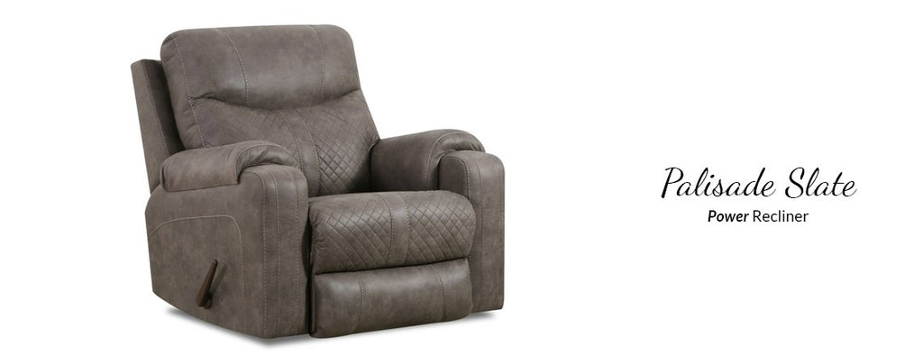 56424 Palisade Slate Power Recliner - ReeceFurniture.com