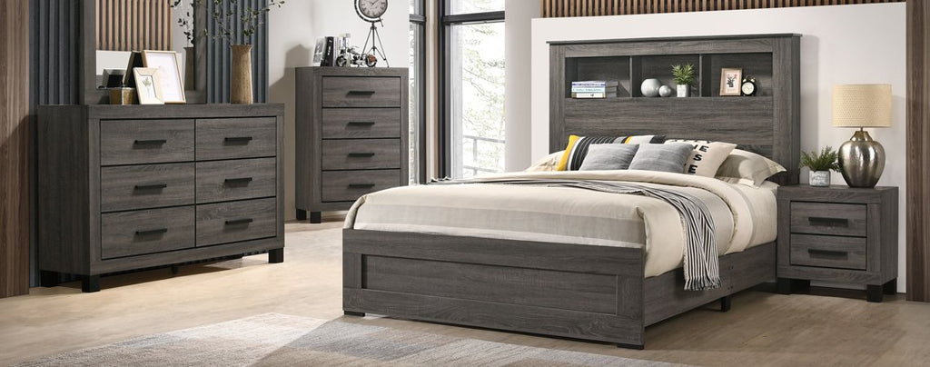 C8321B Salt Creek Gray Bookcase - ReeceFurniture.com