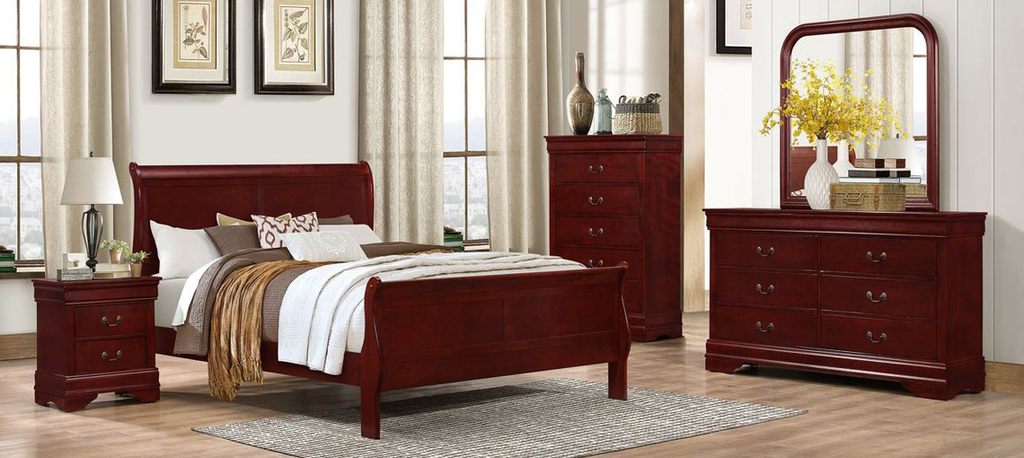 C4937 Martini Cherry Louis Philippe Bedroom - ReeceFurniture.com