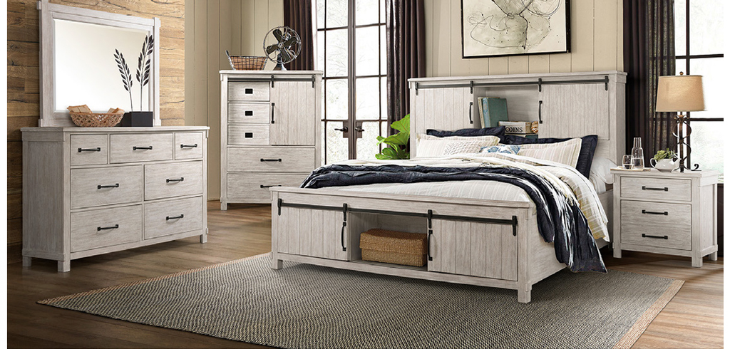 SC600 Scott White Bedroom - ReeceFurniture.com