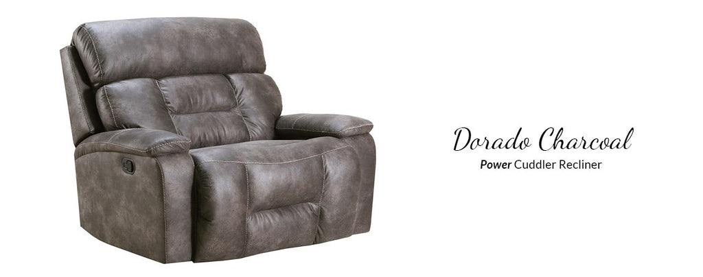 50755 Dorado Charcoal Cuddler Recliner - ReeceFurniture.com