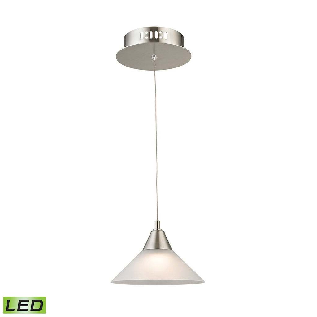 Cono - Mini Pendant - Satin Nickel