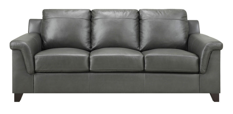 5053 Sienna 8195 Dark Gray Top Grain Leather Furniture - RauFurniture.com
