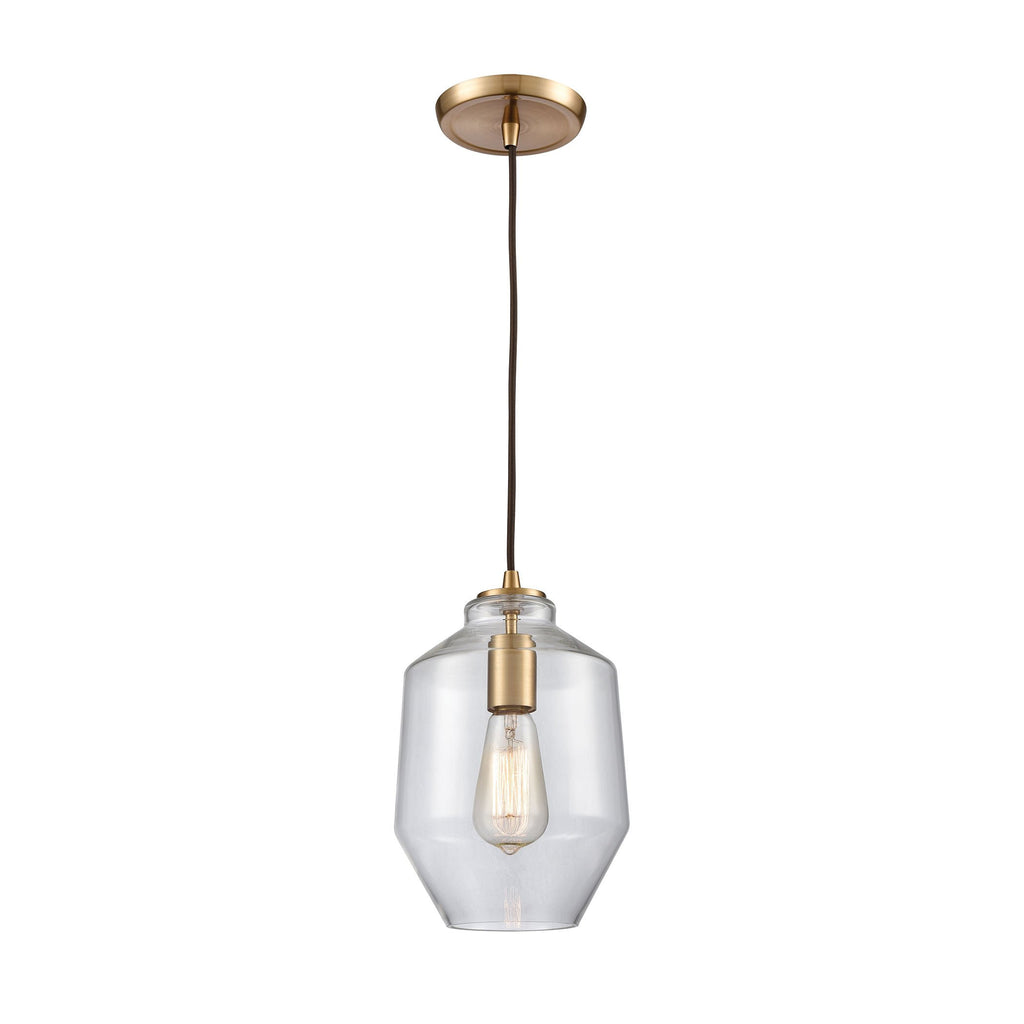 Barrel - Mini Pendant - Satin Brass