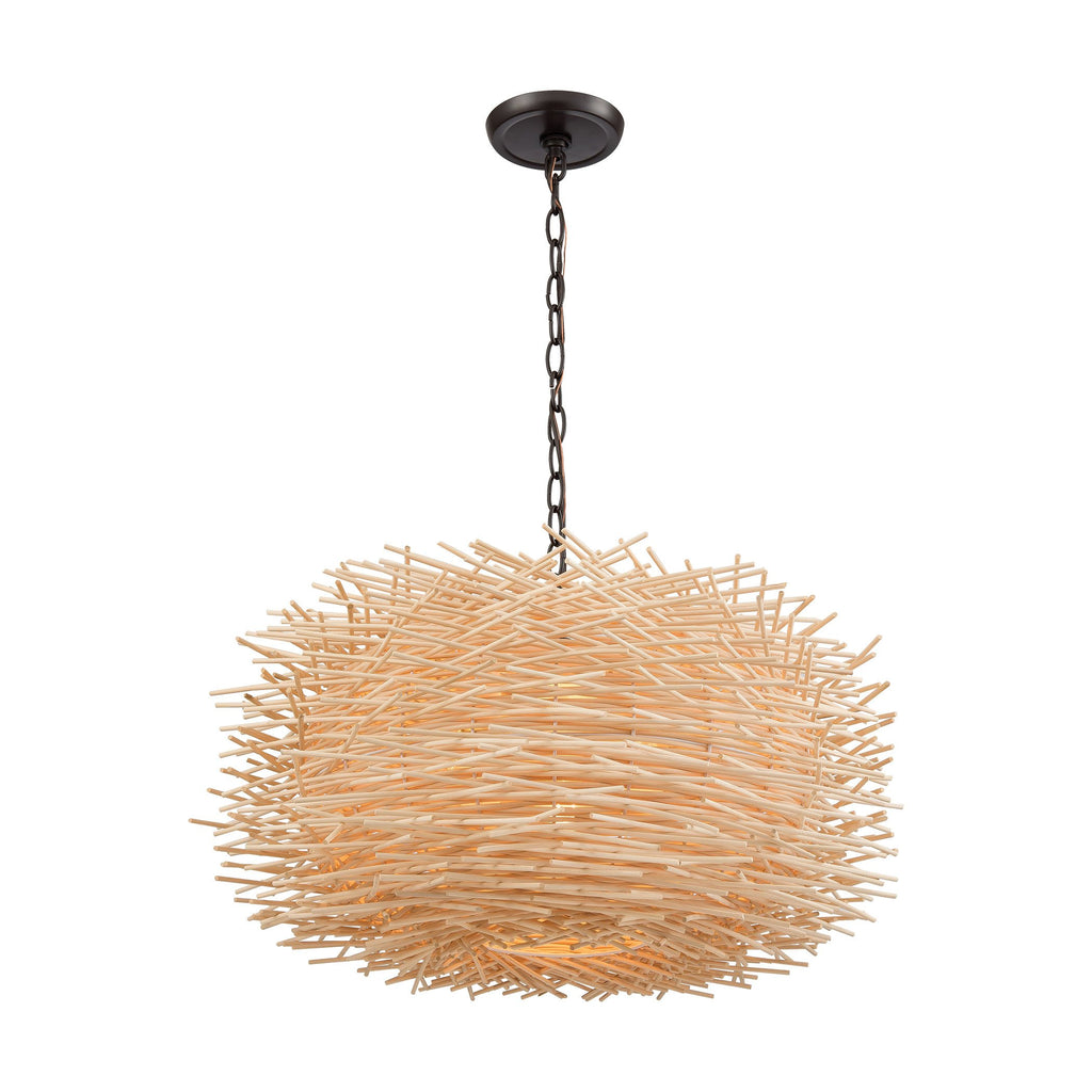 Bamboo Nest - Chandelier - Oil Rubbed Bronze