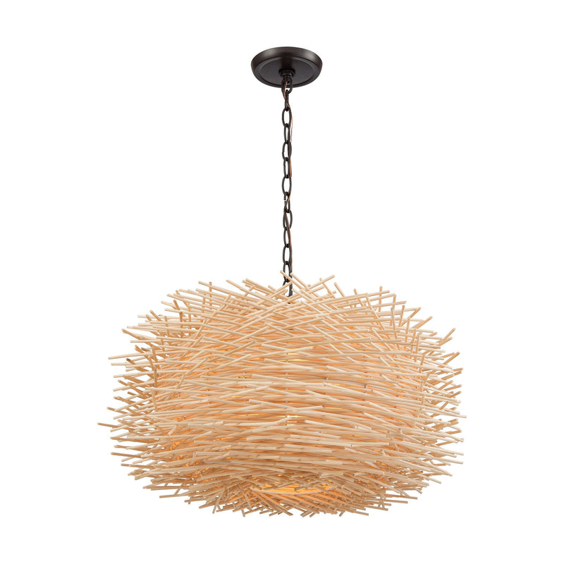 Bamboo Nest - Chandelier - Oil Rubbed Bronze