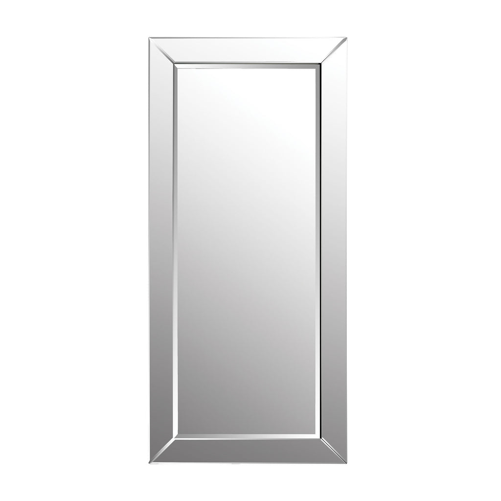 1114-157 Glass Framed Leaning Floor Mirror - Free Shipping! Mirror - RauFurniture.com