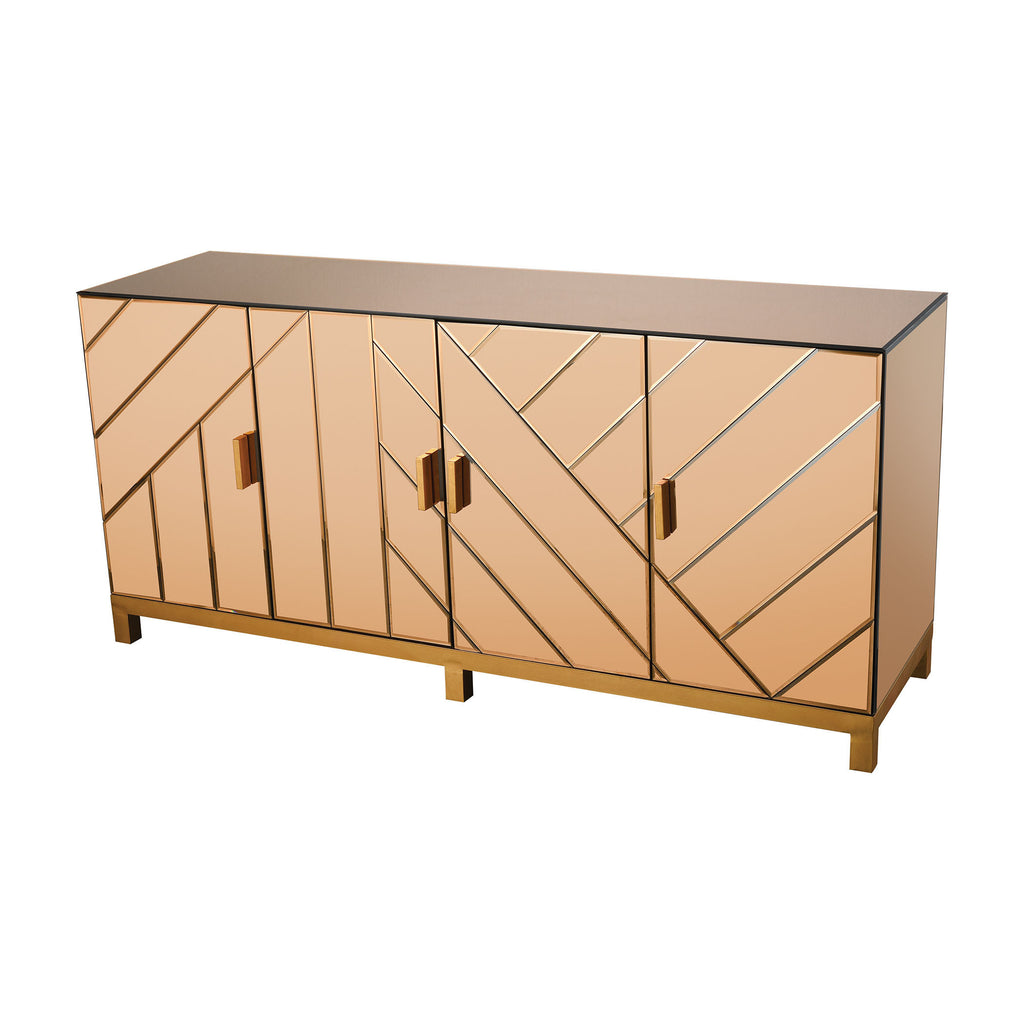 1114-256 Museum 4 Door Credenza - Free Shipping! Credenza - RauFurniture.com