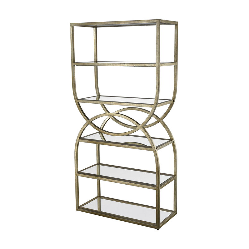 1114-258 Intersecting Rounds Bookcase - Free Shipping! Bookcase - RauFurniture.com