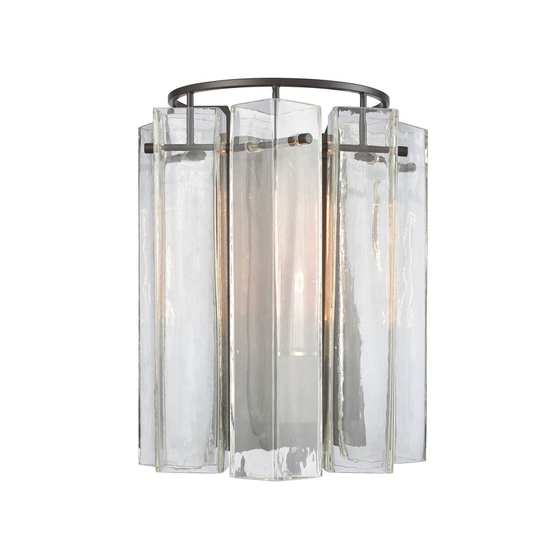 Cubic Glass - Sconce - Oil Rubbed Bronze