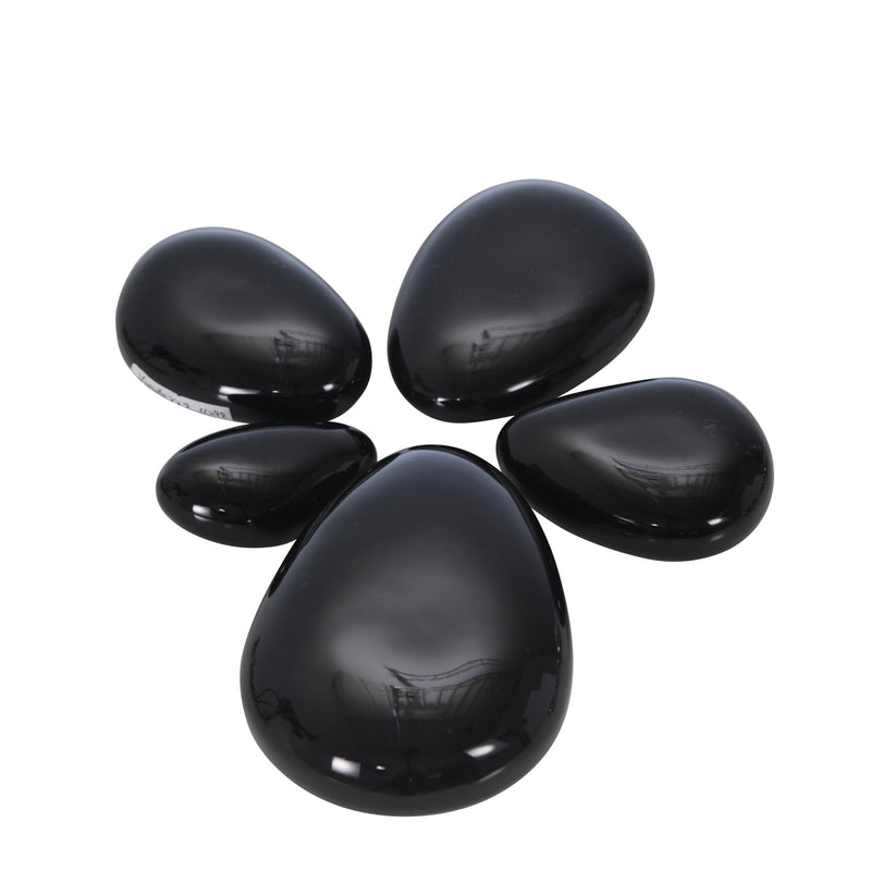 S/5 Ceramic Stones, Black