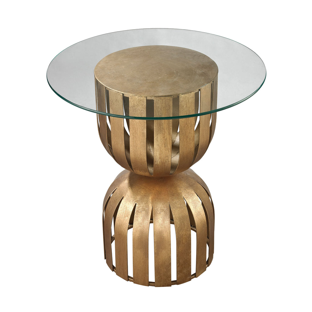 114-146 Olympia Side Table In Gold Leaf - Free Shipping! Table - RauFurniture.com