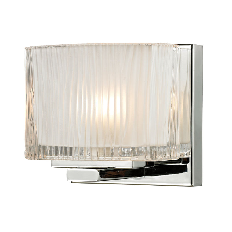 Chiseled Glass - Vanity Light - Polished Chrome
