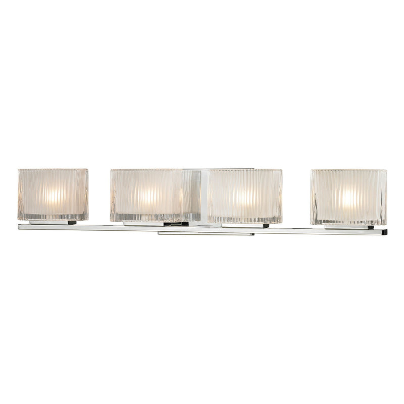 Chiseled Glass - Vanity Light - Polished Chrome