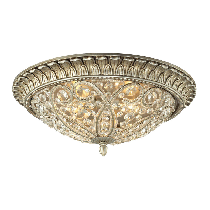 Andalusia - Flush Mount - Aged Silver