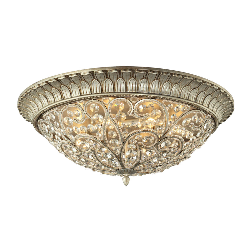 Andalusia - Flush Mount - Aged Silver
