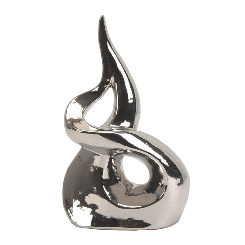 Abstract Silver Sculpture 12.5"
