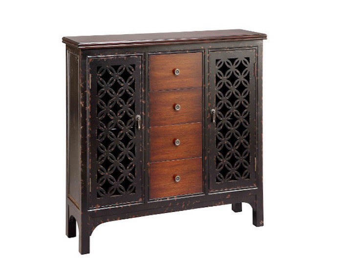 12523 - Alder Cabinet Two Doors, Four Drawers Accent Cabinet - Free Shipping!, Accent Cabinets, Stein World, - ReeceFurniture.com - Free Local Pick Ups: Frankenmuth, MI, Indianapolis, IN, Chicago Ridge, IL, and Detroit, MI