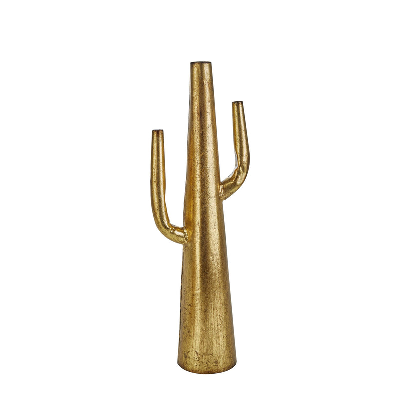 Gold Metal Cactus 19.75"