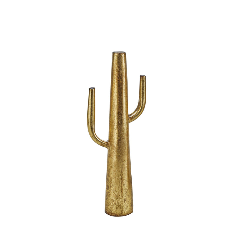 Gold Metal Cactus 15.75"