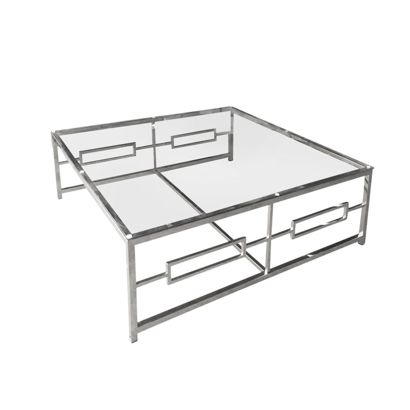 Stainless Steel /Glass Cocktail Table, Silver Kd