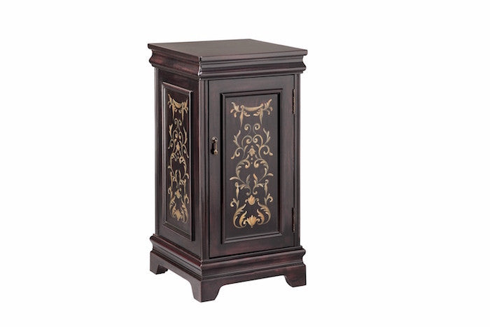 12850 - Harper One Door Wine Cabinet - Free Shipping!, Wine Cabinets/Carts/Racks, Stein World, - ReeceFurniture.com - Free Local Pick Ups: Frankenmuth, MI, Indianapolis, IN, Chicago Ridge, IL, and Detroit, MI
