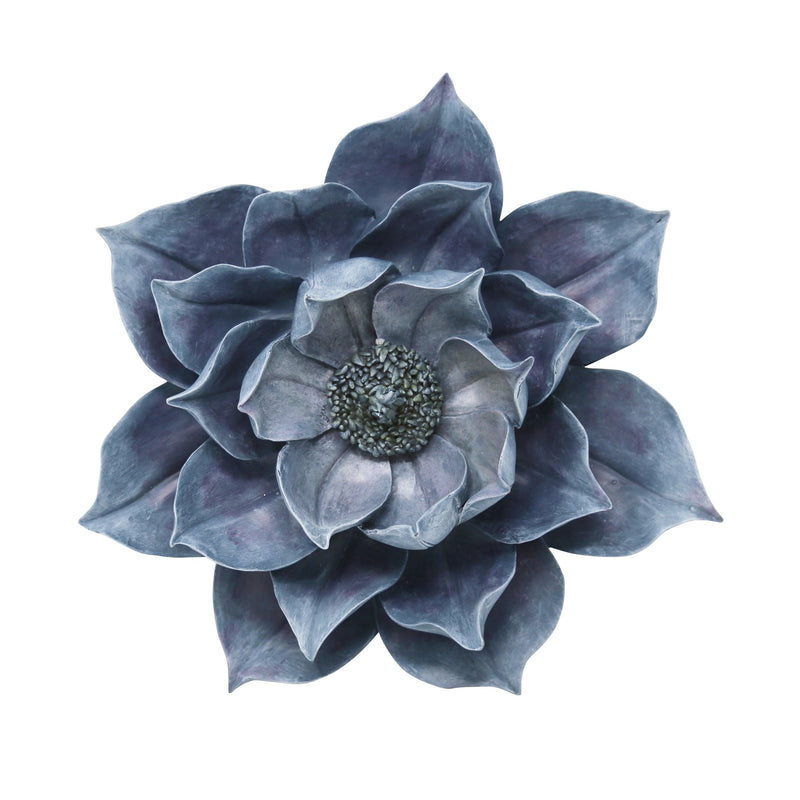 Blue Lotus Wall Flower 14.25"