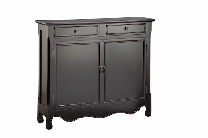 13019 - Clarridon Cupboard Two Door, Two Drawer in Black - Free Shipping!, Accent Cabinets, Stein World, - ReeceFurniture.com - Free Local Pick Ups: Frankenmuth, MI, Indianapolis, IN, Chicago Ridge, IL, and Detroit, MI