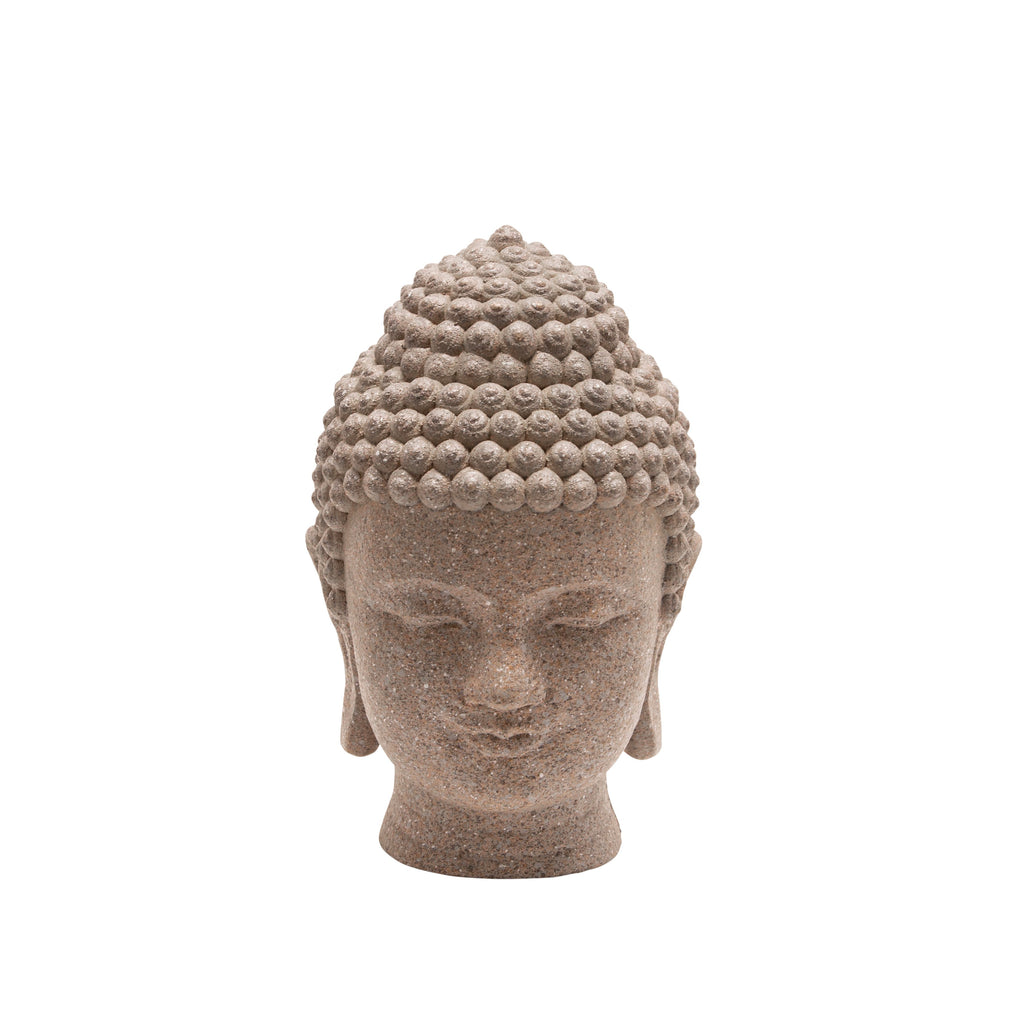 Resin 7.5" Buddha Head,Stone