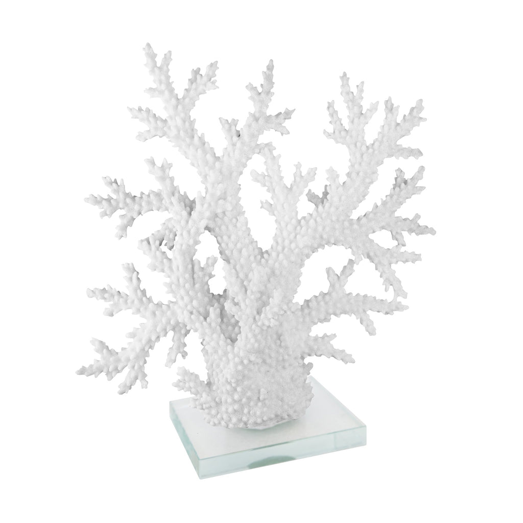 White Coral On Acrylic Base 21.75"